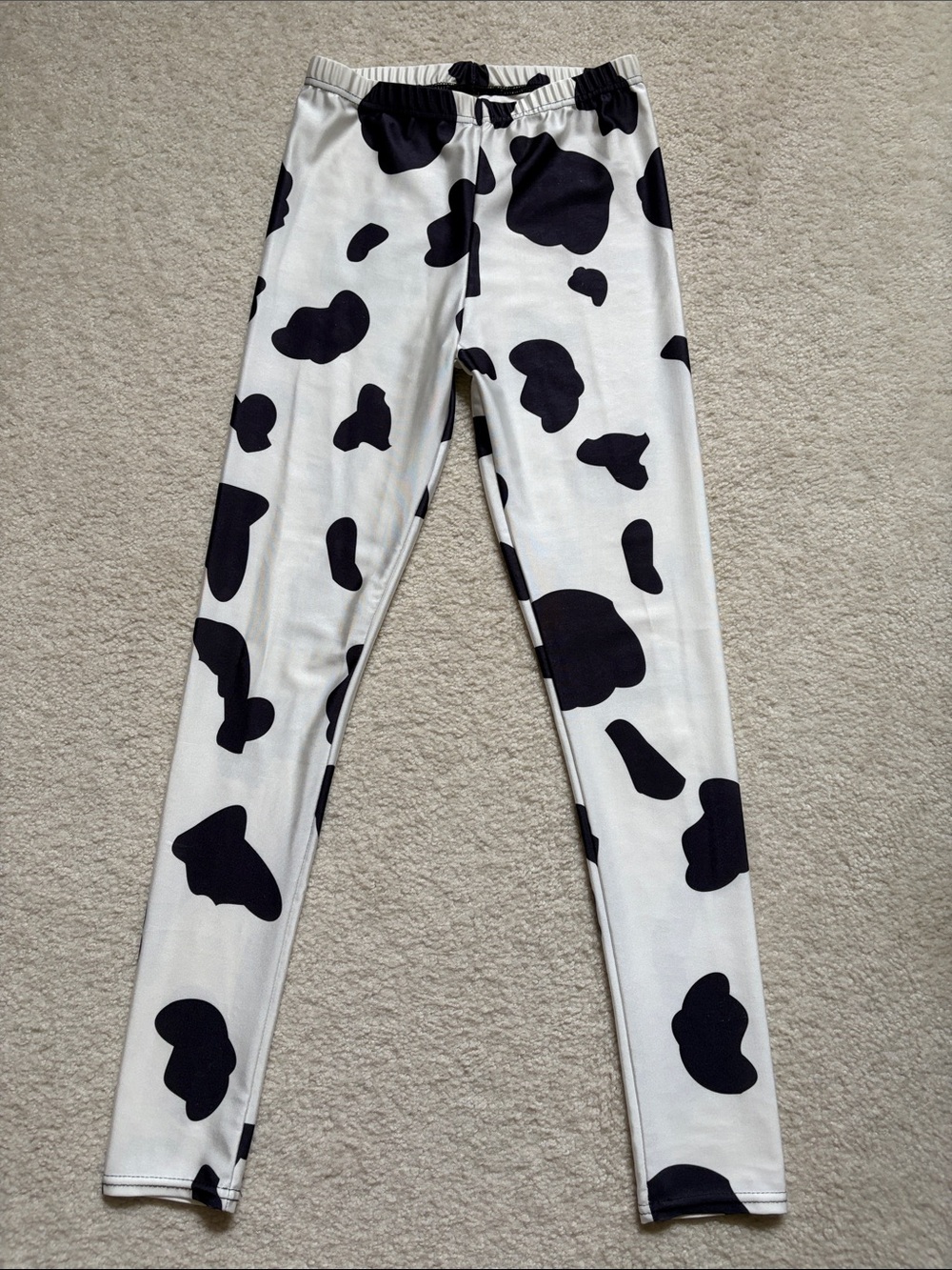 Black and White Cow Print Leggings